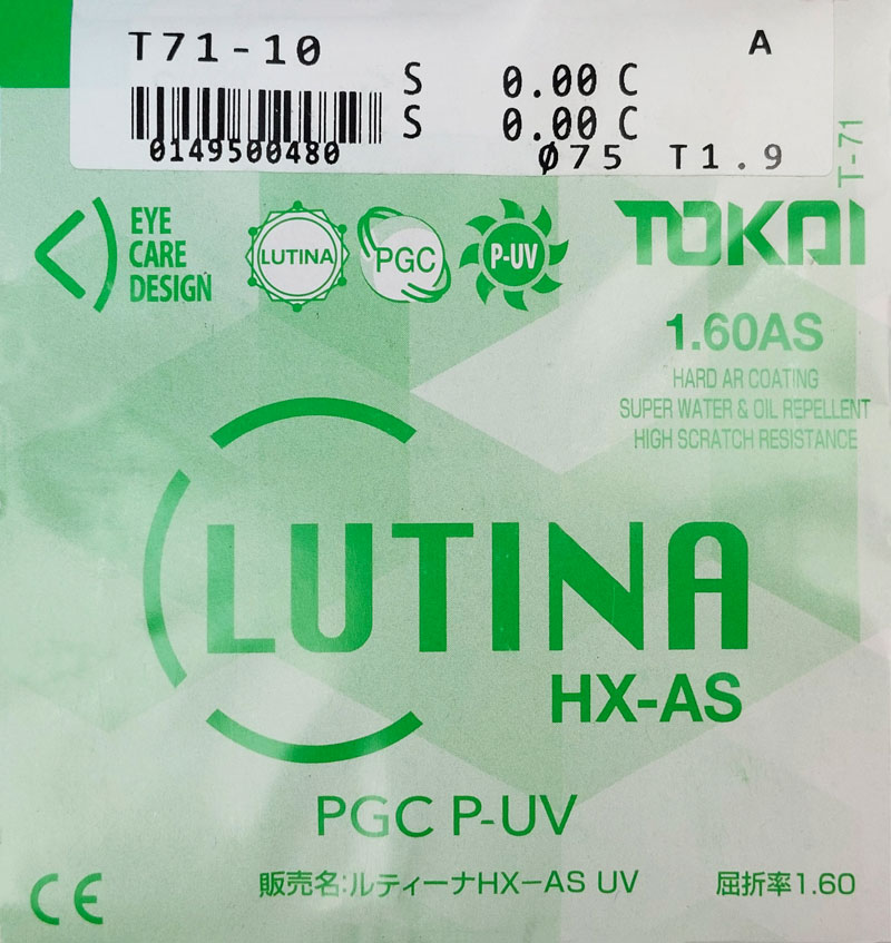 Tokai 1.60 AS LUTINA PGC P-UV