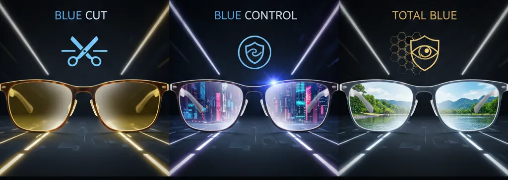🌟 بخش اول: عدسی بلوکنترل (Blue Control) 📌 تعریف عدسی‌های بلوکنترل نوعی عدسی با فناوری فیلتر نور آبی هستند که بخشی از نور آبی مضر را کاهش می‌دهند، در حالی که نور آبی مفید و طبیعی برای بدن و چشم را تا حد زیادی عبور می‌دهند.